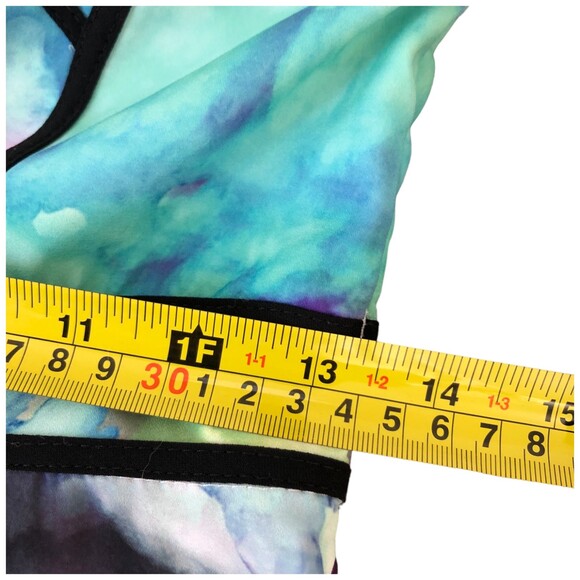 Adelyn Rae Sleeveless Watercolor Fit and Flare Mini Cocktail Dress Size S - Picture 11 of 12